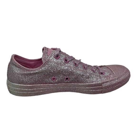 Converse Chuck Taylor All Star Low 'Pink Glitter' Sneakers Womens10 828:K.8.8 - Picture 3 of 13